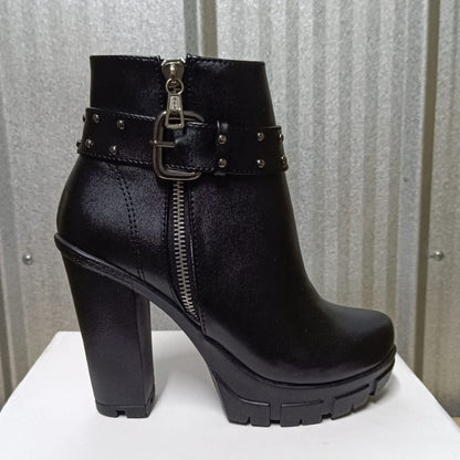 Botin de mujer negro Alto Liviano (BA115.E)