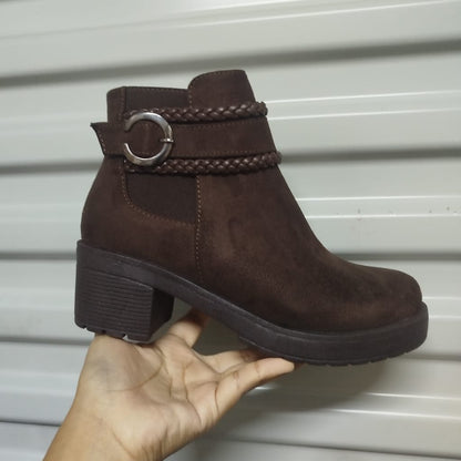 Botin De Mujer taco medio Cafe (BA42.MR)