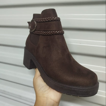 Botin De Mujer taco medio Cafe (BA42.MR)