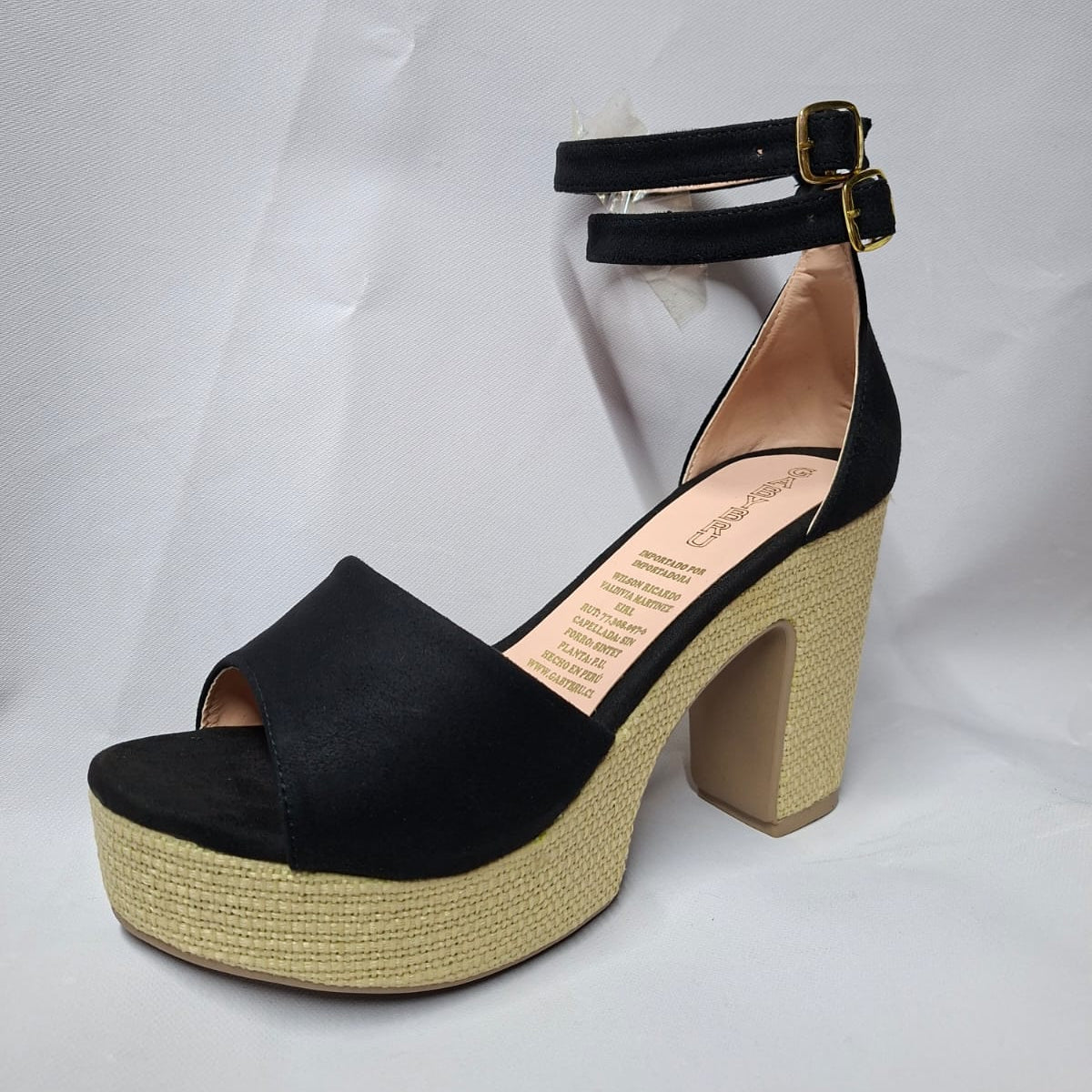 Sandalia Alta Mujer Doblre Correa (SL120.N)