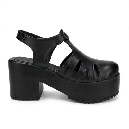 Sandalia de Mujer Negra Alta (SL170.E)