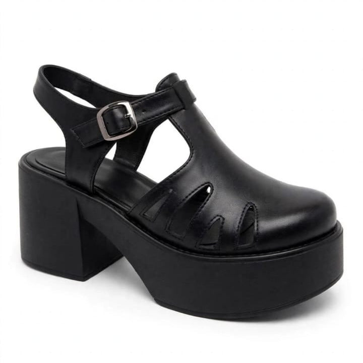 Sandalia de Mujer Negra Alta (SL170.E)