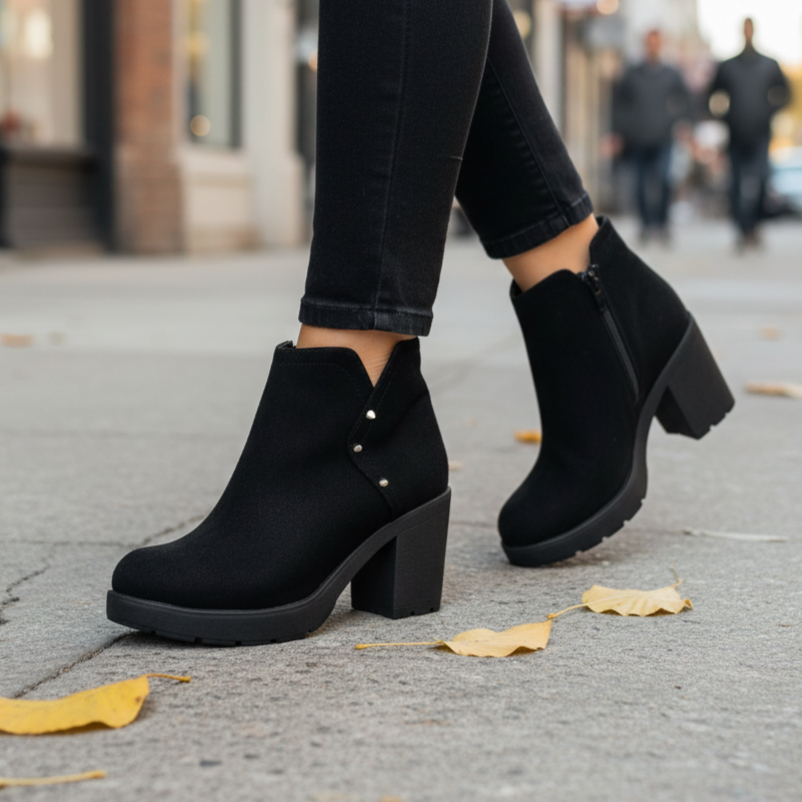 Botin de Mujer Negro alto (BA126.N)