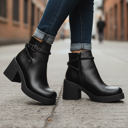 Botin de Mujer Negro alto (BA124.E)