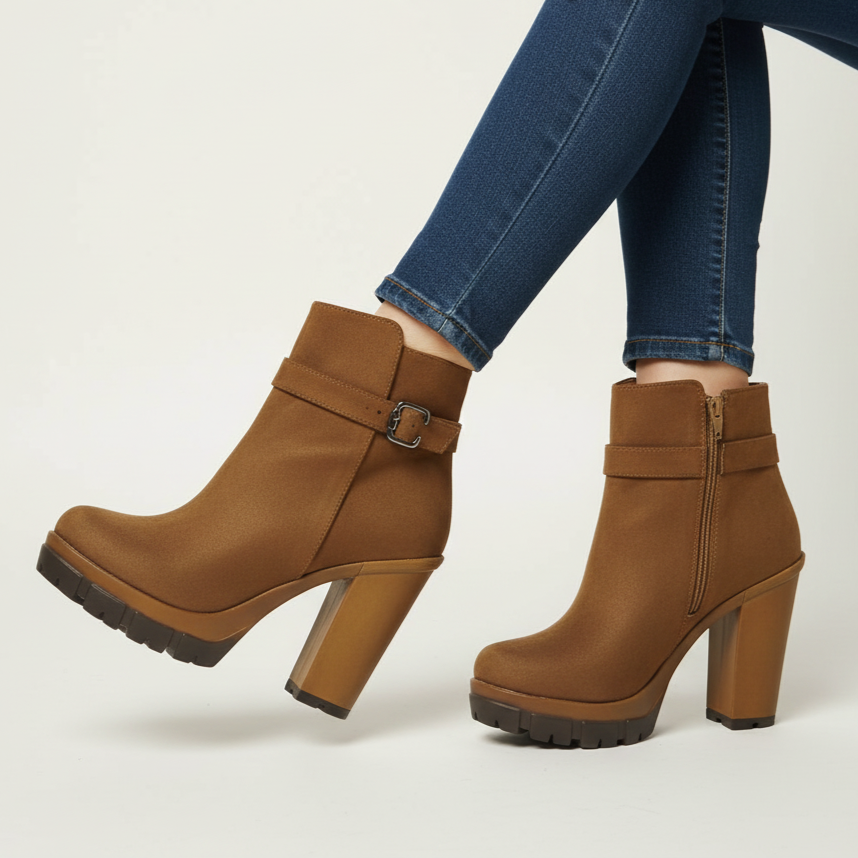 Botin de Mujer Camel Alto (BA74.CA)