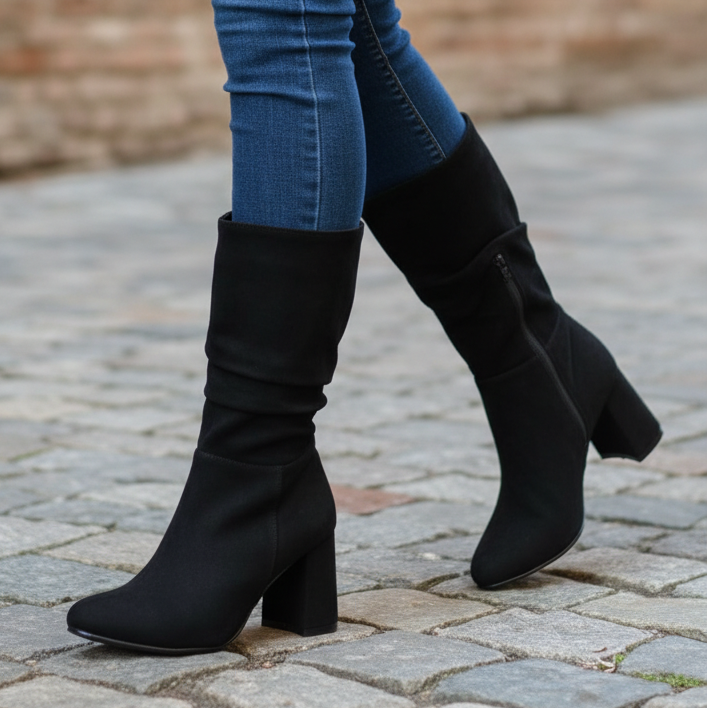 Bota Alta de Mujer Negra (BT32.N)