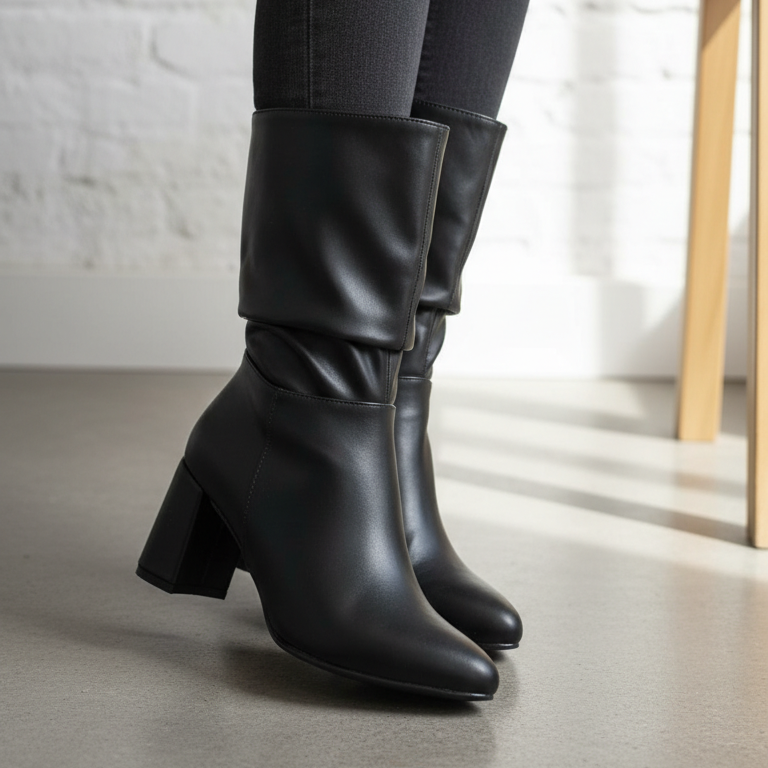 Bota Alta de Mujer Negra (BT32.E)