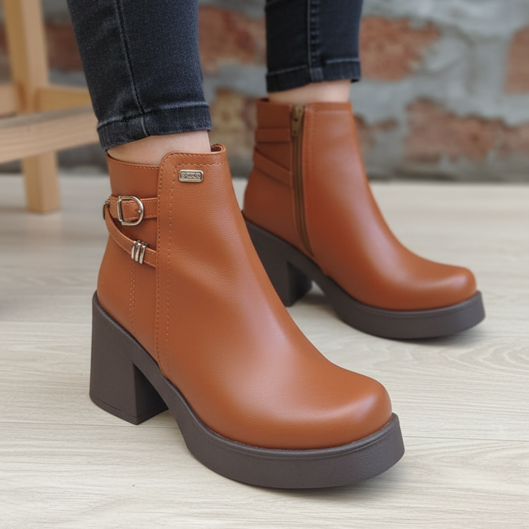Botin De Mujer Camel (BA108.Ca)