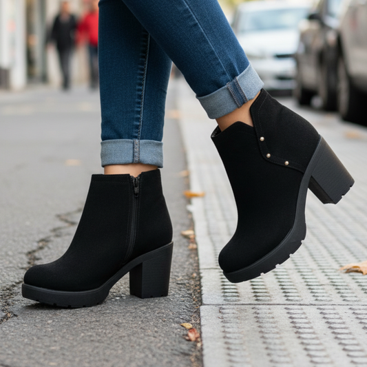 Botin de Mujer Negro alto (BA126.N)