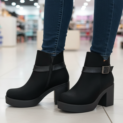 Botin De Mujer negro gamuza (BA111.N)