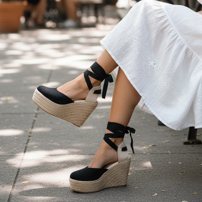 Sandalias de Mujer Altas Yute Original (Ñ16.N)