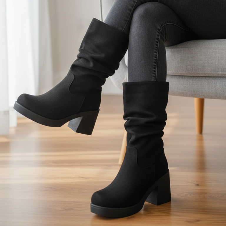 Bota Alta de Mujer Negra (BT31.N)