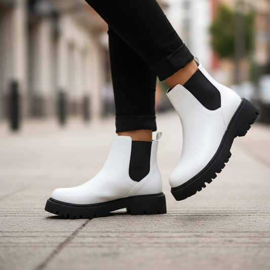 Botines Blancos bajos de Mujer (BA39.BL)