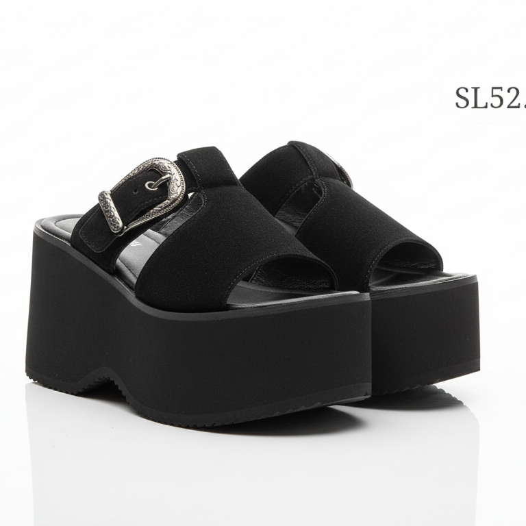 Sandalia de mujer negra (SL52.N)