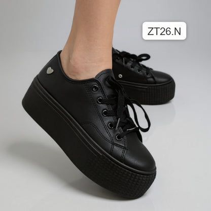 Zapatilla Mujer Negra (ZT26.N)