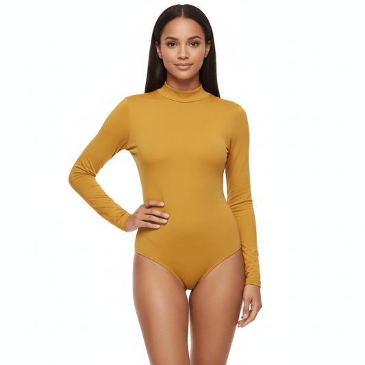 Bodys Mostaza de Mujer - Gabybru Calzados