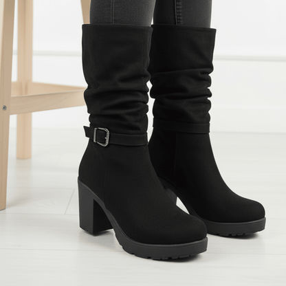 Bota Alta de Mujer Negro (BT30.N) - Gabybru Calzados