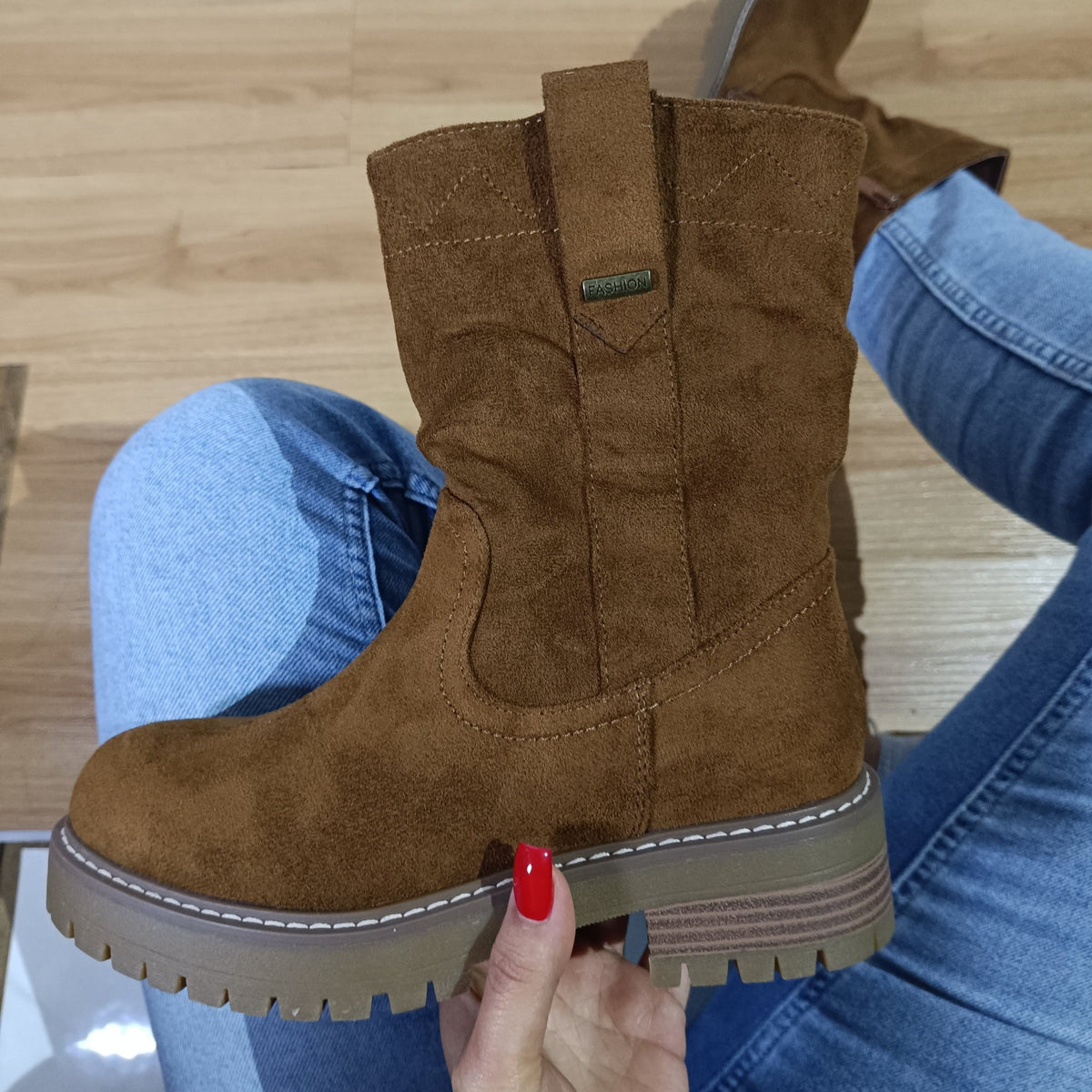Bota corta de Mujer Cafe (BB12.CF) - Gabybru Calzados
