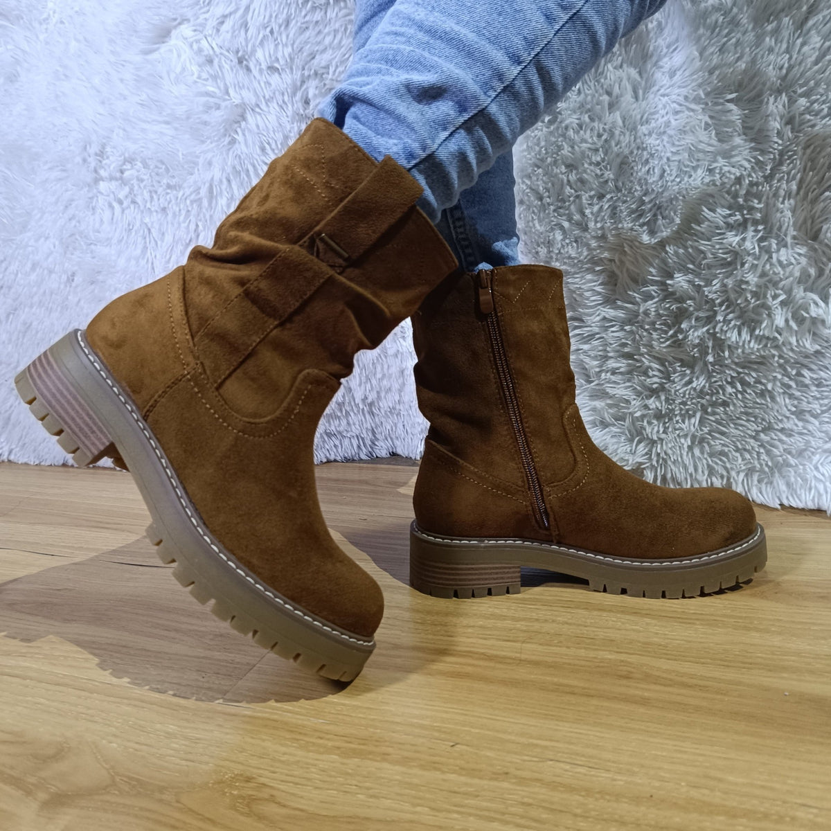 Bota corta de Mujer Cafe (BB12.CF) - Gabybru Calzados