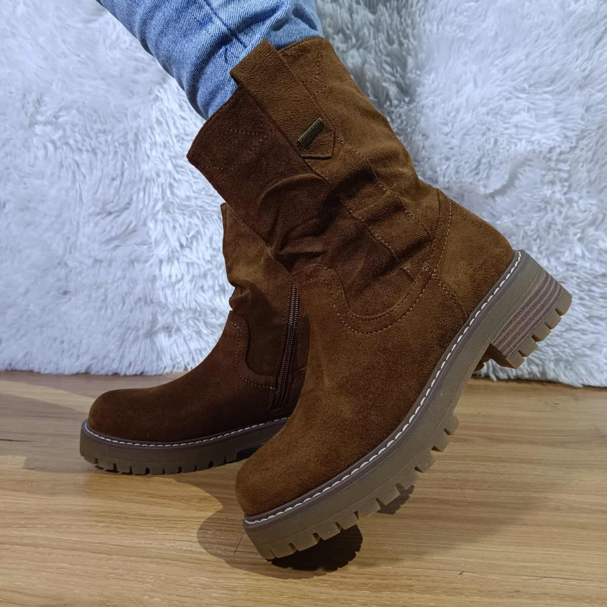 Bota corta de Mujer Cafe (BB12.CF) - Gabybru Calzados