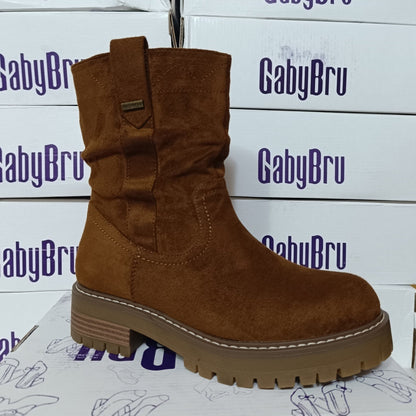 Bota corta de Mujer Cafe (BB12.CF) - Gabybru Calzados