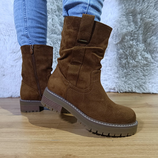 Bota corta de Mujer Cafe (BB12.CF) - Gabybru Calzados