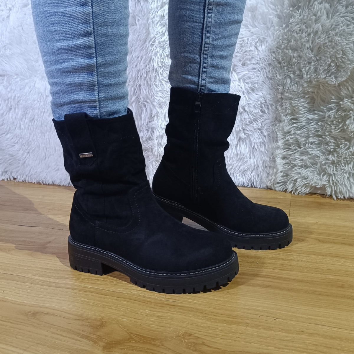 Bota corta de Mujer Negro (BB12.N) - Gabybru Calzados