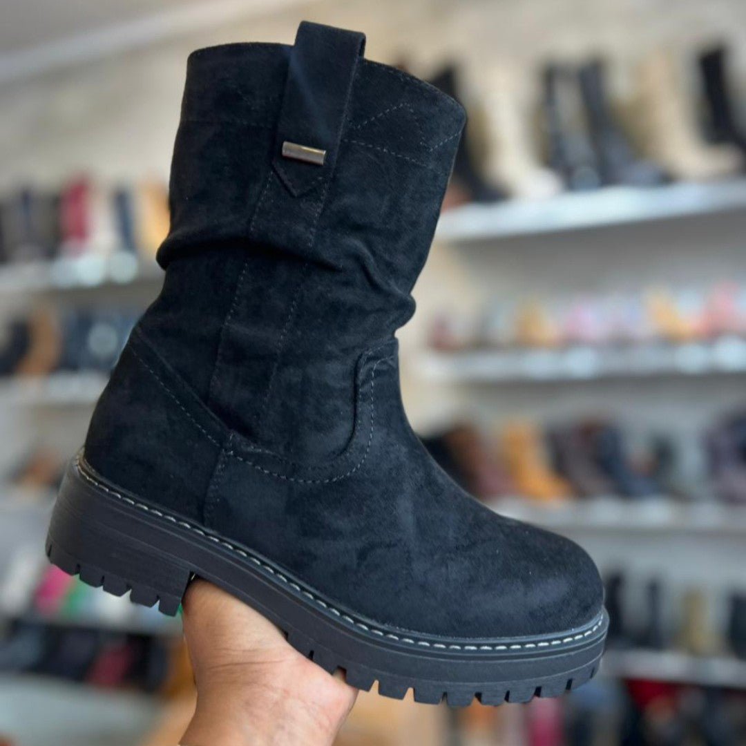 Bota corta de Mujer Negro (BB12.N) - Gabybru Calzados