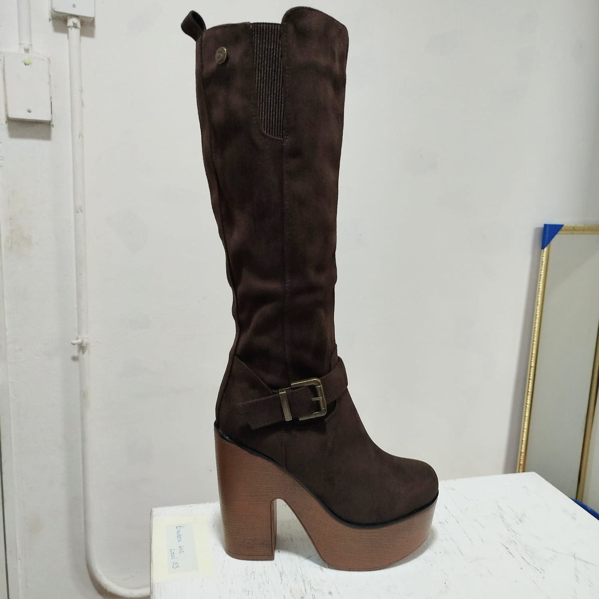 Bota de Mujer Alta Cafe (BT07.CF) - Gabybru Calzados