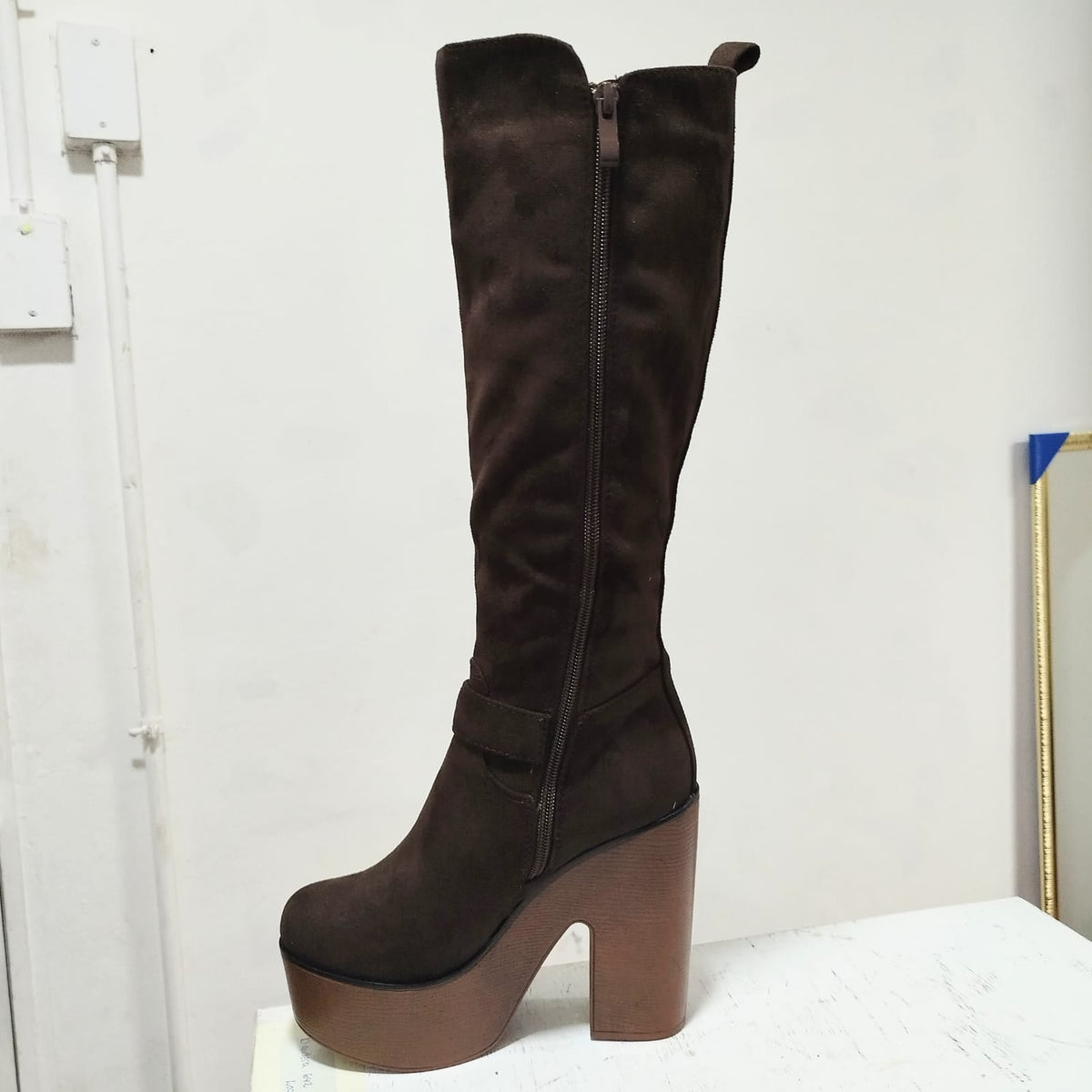 Bota de Mujer Alta Cafe (BT07.CF) - Gabybru Calzados