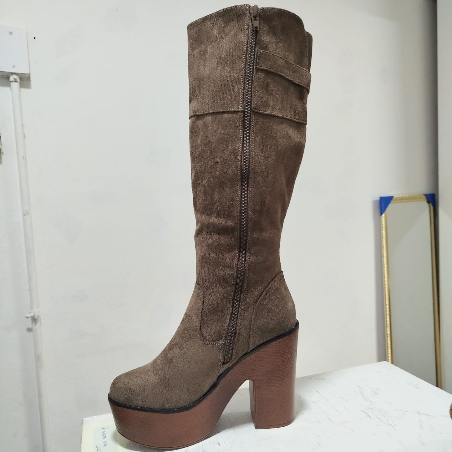 Bota de Mujer Alta Camel (BT05.Ca) - Gabybru Calzados