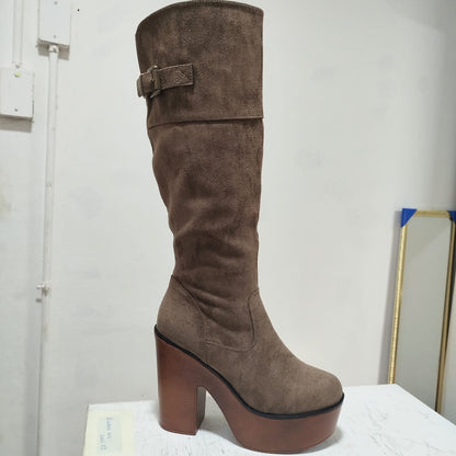 Bota de Mujer Alta Camel (BT05.Ca) - Gabybru Calzados