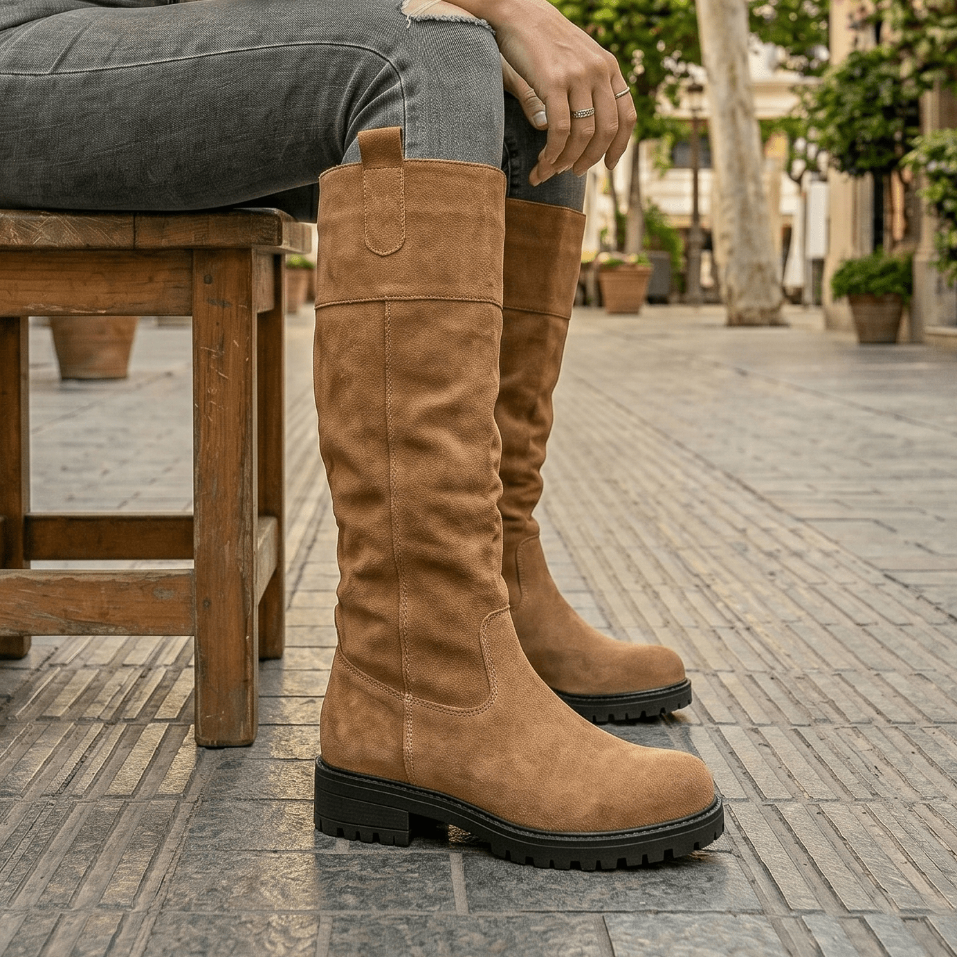 Bota de Mujer Baja Camel (BT27.Ca) - Gabybru Calzados