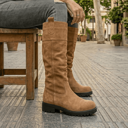 Bota de Mujer Baja Camel (BT27.Ca) - Gabybru Calzados