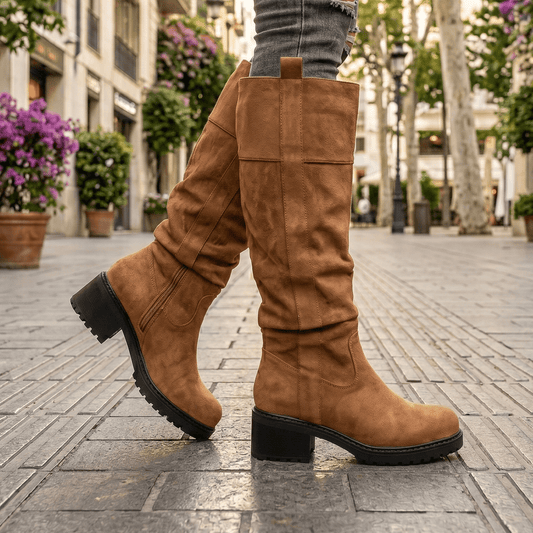 Bota de Mujer Baja Camel (BT27.Ca) - Gabybru Calzados