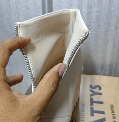 Botin de mujer alto hueso (BA117.U) - Gabybru Calzados