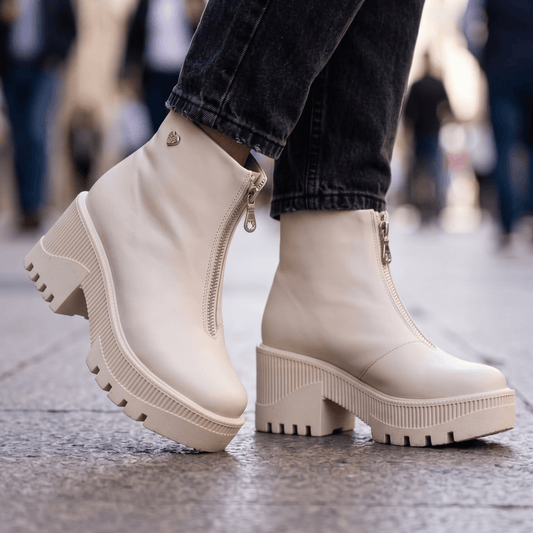 Botin de mujer alto hueso (BA117.U) - Gabybru Calzados