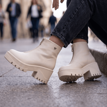 Botin de mujer alto hueso (BA117.U) - Gabybru Calzados