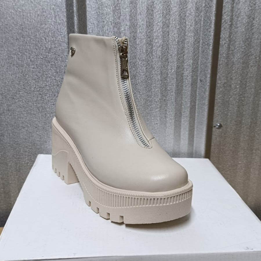 Botin de mujer alto hueso (BA117.U) - Gabybru Calzados