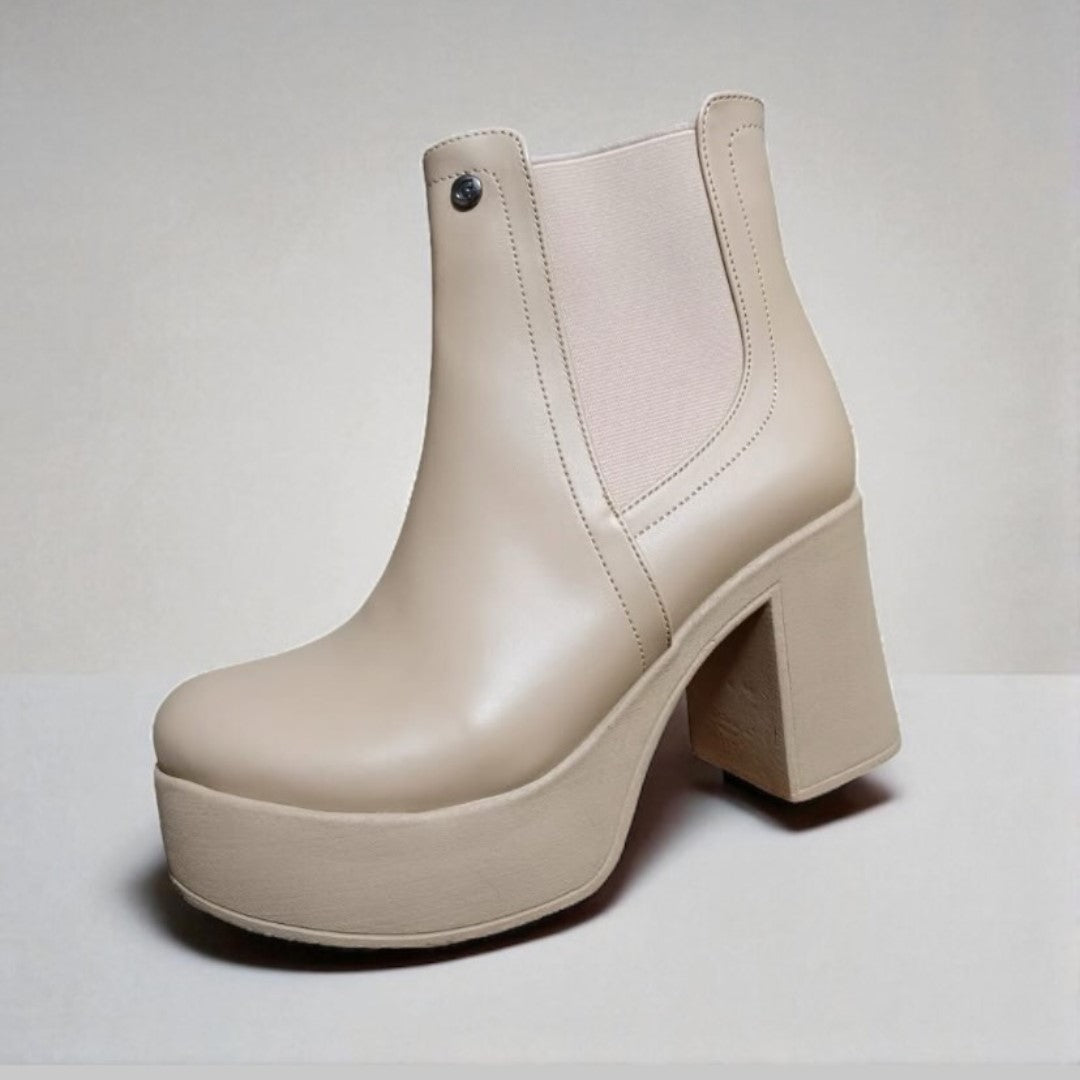 Botin de mujer Beige (BA76.Be) - Gabybru Calzados