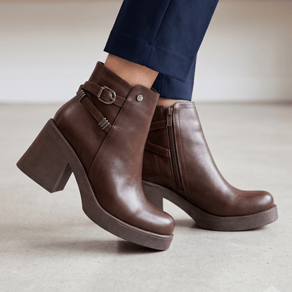 Botin De Mujer Cafe (BA108.EF) - Gabybru Calzados
