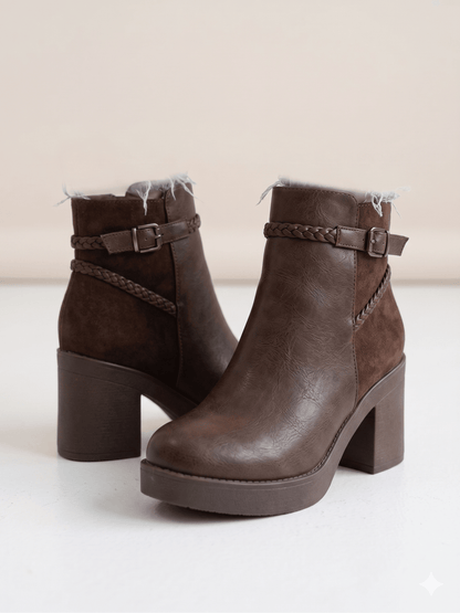 Botin De Mujer Cafe (BA116.EF) - Gabybru Calzados