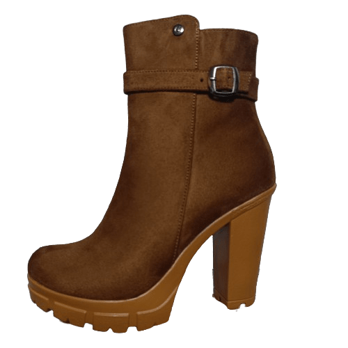 Botin de Mujer Camel Alto (BA74.CA) - Gabybru Calzados