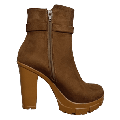 Botin de Mujer Camel Alto (BA74.CA) - Gabybru Calzados