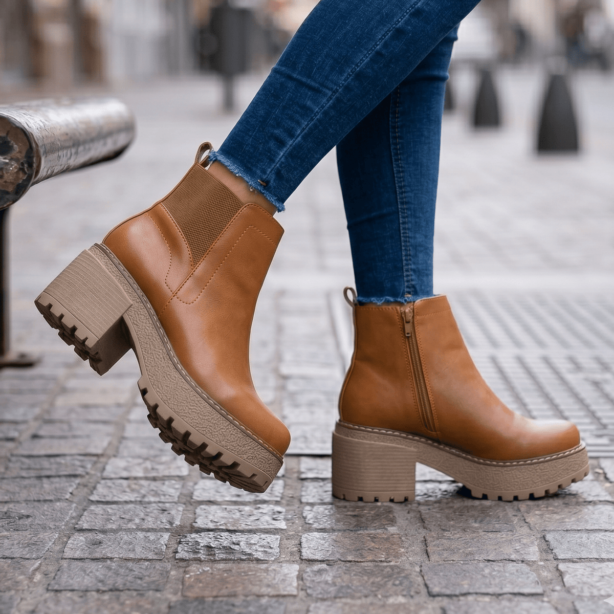 Botin De Mujer Camel (BA131.Ca) - Gabybru Calzados
