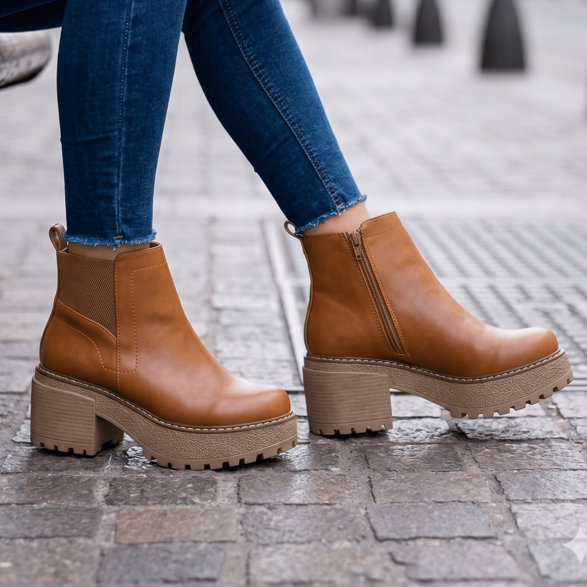 Botin De Mujer Camel (BA131.Ca) - Gabybru Calzados