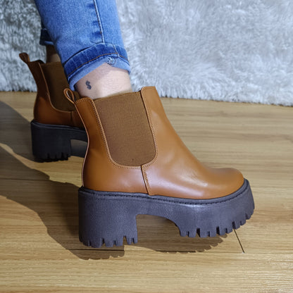 Botin de mujer Camel (BA82.Ca) - Gabybru Calzados