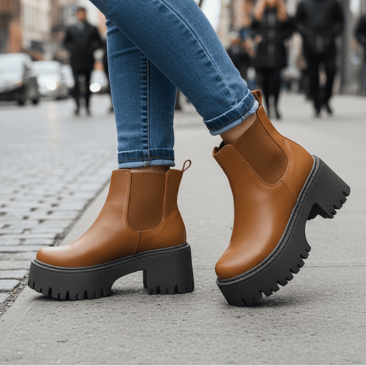 Botin de mujer Camel (BA82.Ca) - Gabybru Calzados