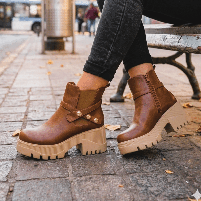 Botin de mujer Caramel Alto (BA41.Cr) - Gabybru Calzados