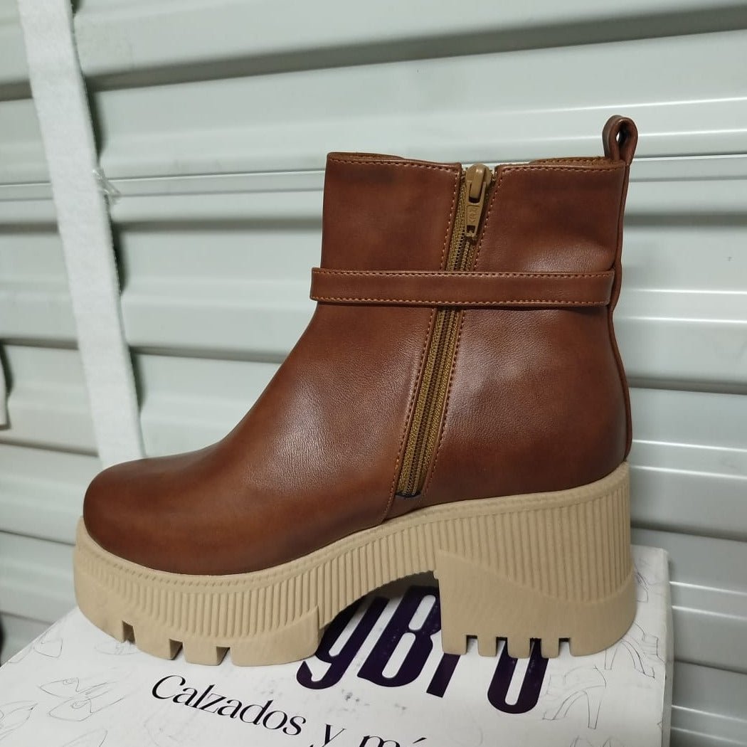 Botin de mujer Caramel Alto (BA41.Cr) - Gabybru Calzados